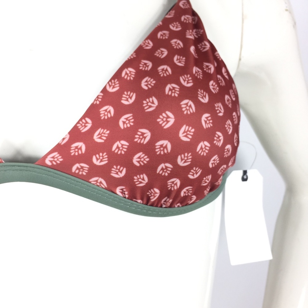 Leith Printed Triangle Bikini Top S - Picture 7 of 10